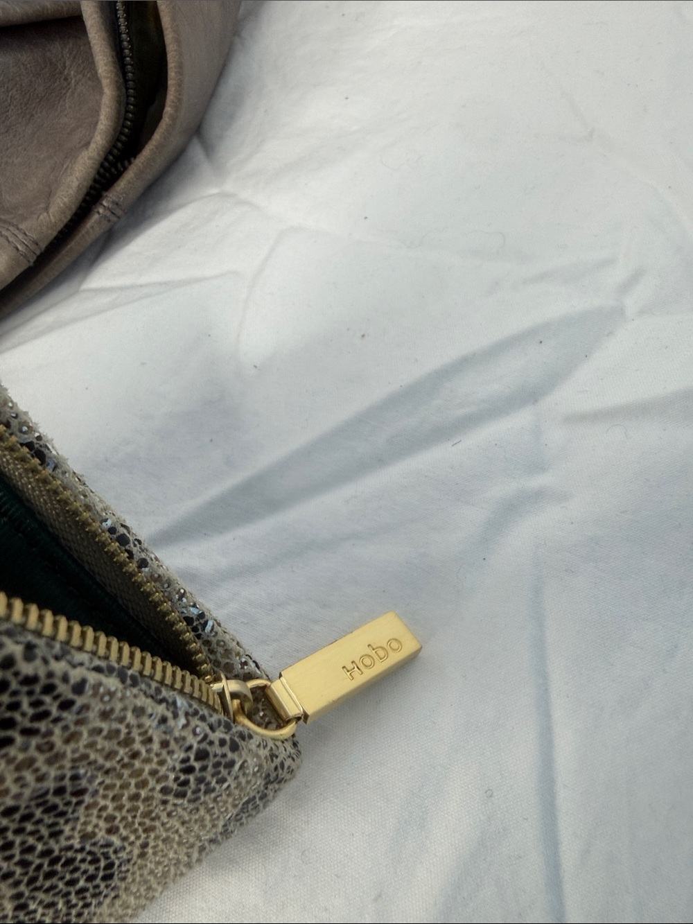 Leather Crossbody Bag with Leopard Print Wallet - Gray and VIDA WALLET - Picture 15 of 15